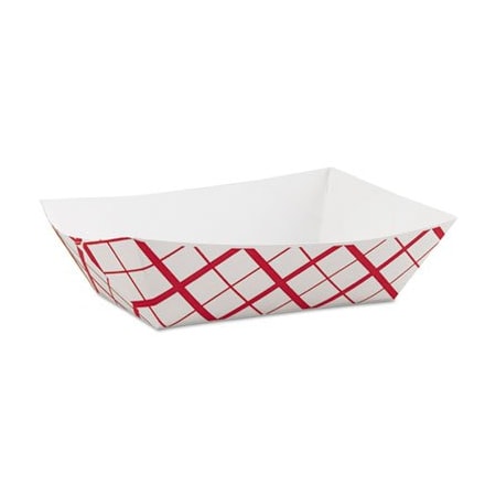 Southern Champion Tray SCT, Paper Food Baskets, 3lb, Red/white, 500PK 0425
